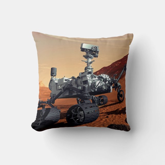 NASA Mars Curiosity Rover konstnärlig koncept Kudde (Framsida)