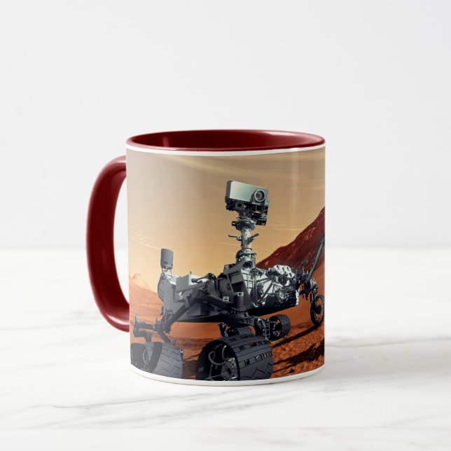 NASA Mars Curiosity Rover konstnärlig tolkning Mugg (Framsida vänster)