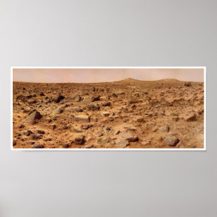 NASA Mars Landskap Tvillingtoppar Poster