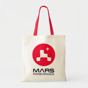 NASA Mars Perseverance Rover Logotyp Comet Red Tri Tygkasse