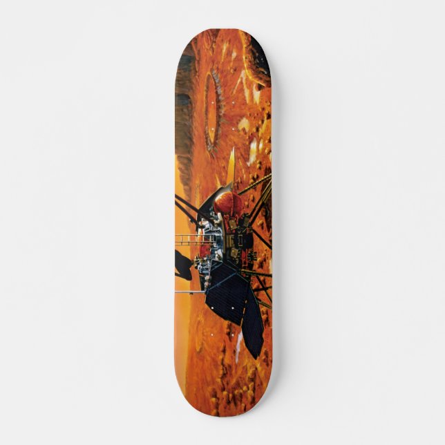 NASA Mars Polar Lander Artist Concept Artwork Mini Skateboard Bräda 18,5 Cm (Framsida)