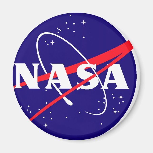 NASA Meatball Logotyp Magnet (Framsidan)