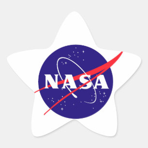 Nasa-Meatballlogotyp Stjärnformat Klistermärke