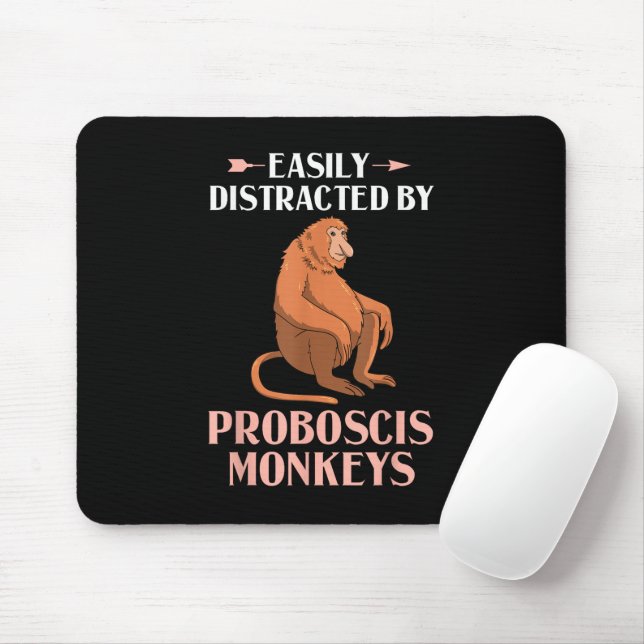 Näsa Monkey Roliga Långnäsa Apor Musmatta (Med mus)
