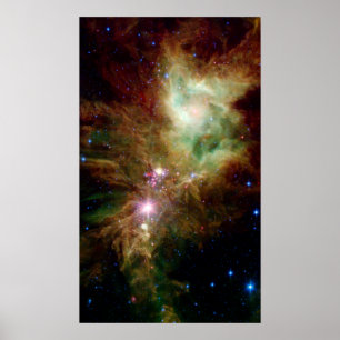 NASA-NASA för kluster i Snowflake Star Poster