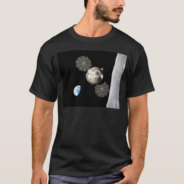 NASA Orion i Lunar omlopp Tee Shirt (Framsida)