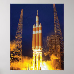 NASA Orion rymdfarkost raketuppskjutning Poster