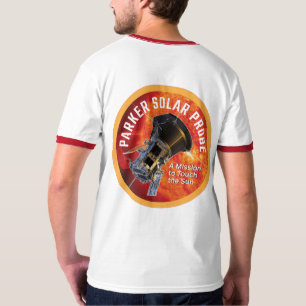 NASA Parker Solar Probe Comet Red Trim T Shirt