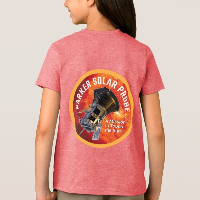 NASA Parker Solar Probe Sunburst Red T Shirt (Baksida)