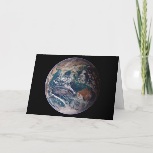 NASA Planet Earth Indian Ocean View Kort (Framsida)