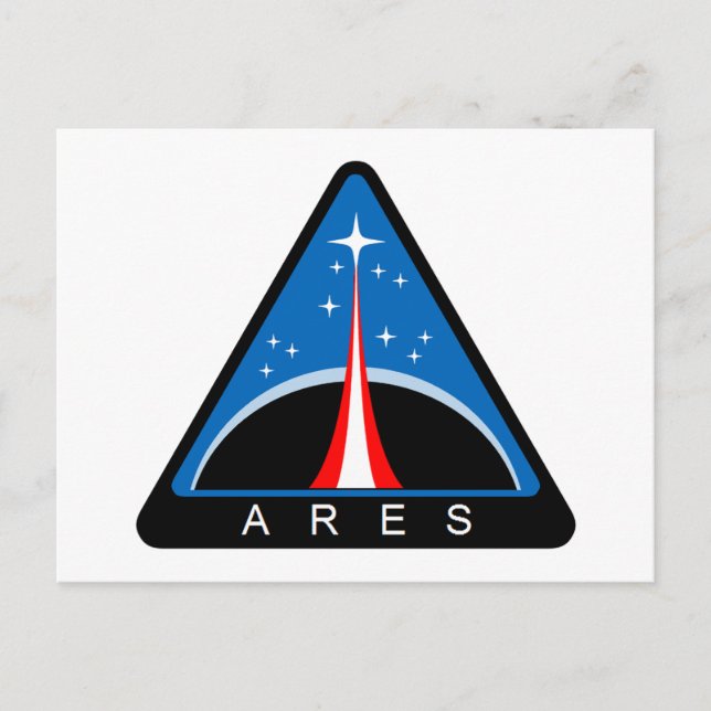 NASA Project Ares logotyp Vykort (Framsida)