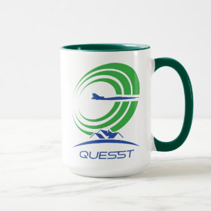 NASA Quesst Logotyp Supersonic Grönt Trim Mugg
