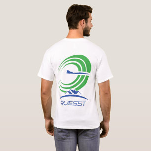 NASA Quesst Logotyp Supersonic White 100 % Cotton T Shirt