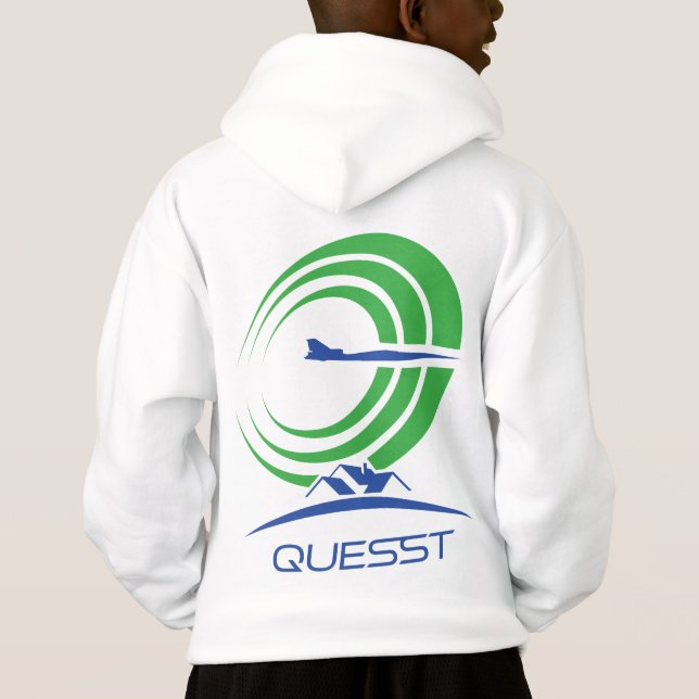 NASA Quesst Logotyp Supersonic White T Shirt (Baksida)