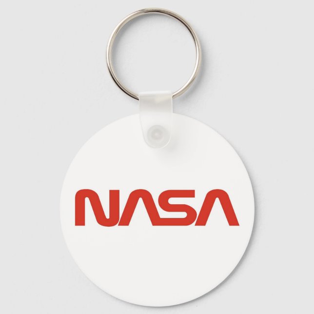 NASA Red Mask Logotyp Nyckelring (Framsida)