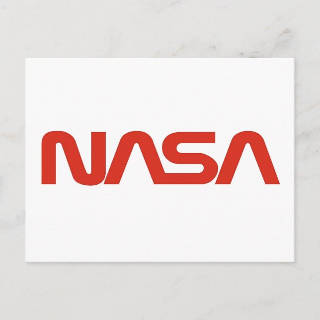 NASA Red Mask Logotyp Vykort (Framsida)