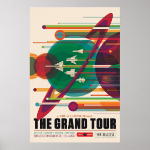 NASA Retro Space Travel 5 Poster