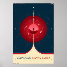 NASA Retro Stil Resaaffisch - Djuprymden Atomisk