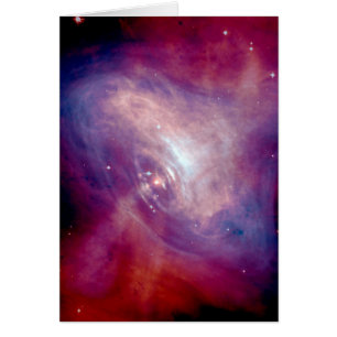 NASA - Röntga & optisk bilder av krabbanebulaen Hälsningskort