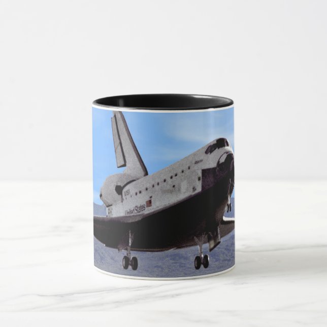 NASA Rymdfärja Atlantis landar Edwards AFB Mugg (Center)