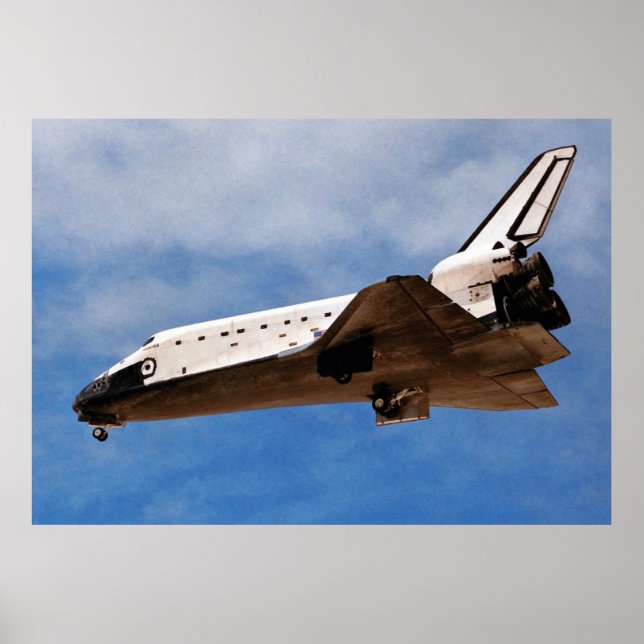 NASA rymdfärja Atlantis STS-30 landning Poster (Framsidan)