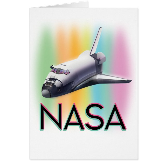 NASA rymdfärja Hälsningskort (Framsidan)