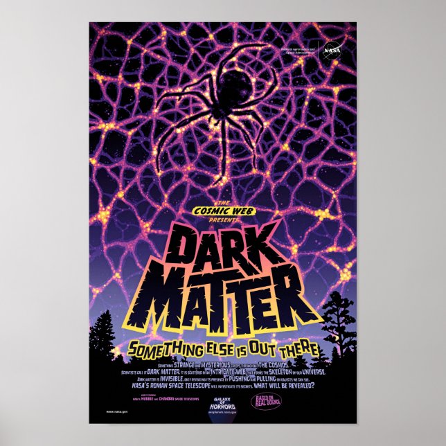 NASA:s Exoplanet Rezbureau Mörk materia Poster (Framsidan)