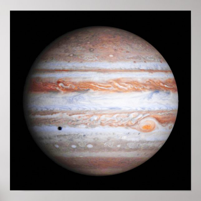 NASA:s förbättrade bild av Jupiter Cassinis flygbl Poster (Framsidan)