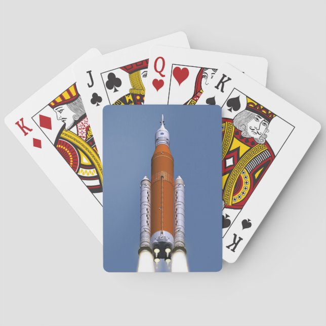 NASA SLS Space Launch System Casinokort (Baksidan)