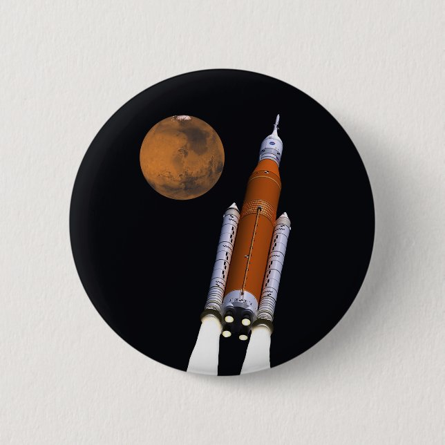 NASA SLS Space Launch System Knapp (Framsida)