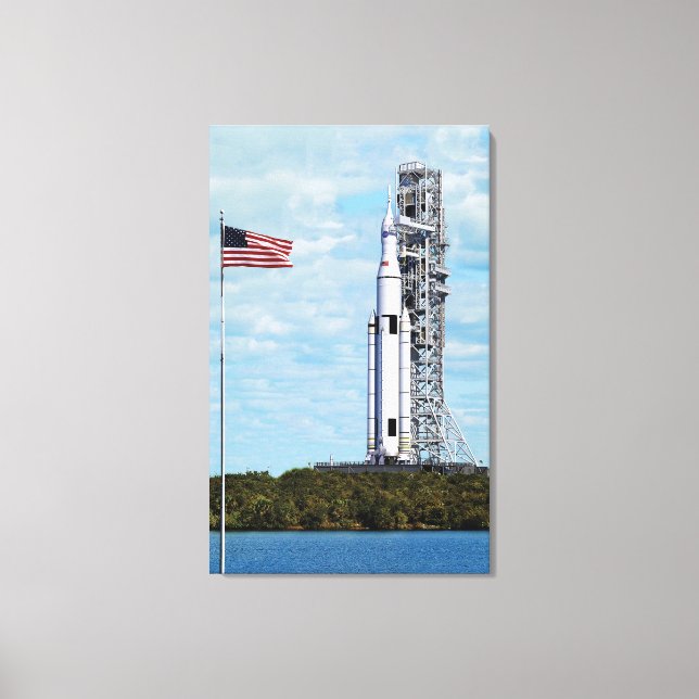 NASA SLS Space Launch System Raketstartplatta Canvastryck (Framsida)