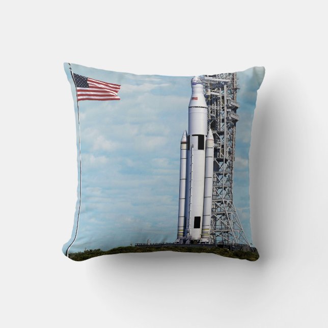 NASA SLS Space Launch System Raketstartplatta Kudde (Framsida)