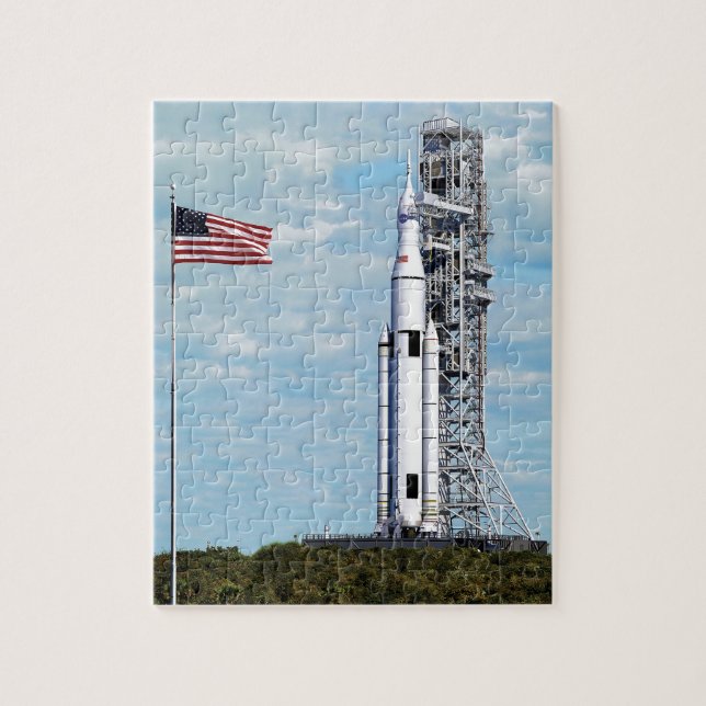 NASA SLS Space Launch System Raketstartplatta Pussel (Vertikal)