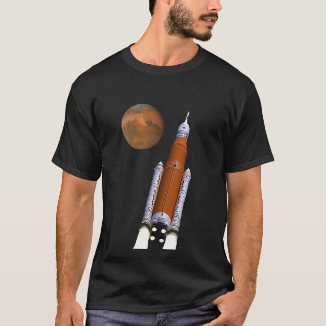 NASA SLS Space Launch System T Shirt (Framsida)