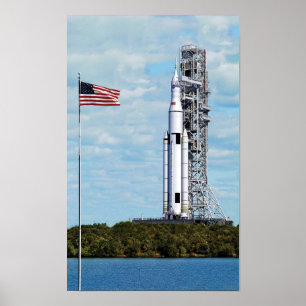 NASA SLS Space Launchpad System Rocket Launchpad Poster