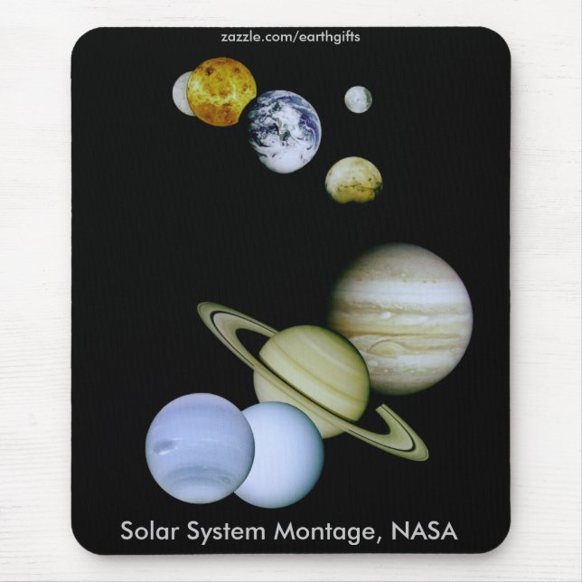 NASA SOLAR SYSTEM Mousepad Musmatta (Framsidan)