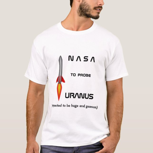 NASA som sonderar den URANUS T-tröja Tee Shirt (Framsida)
