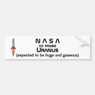 NASA som sonderar URANUS den rikliga etiketten Bildekal