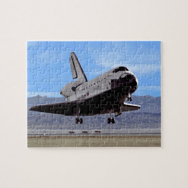 NASA Space Shuttle Atlantis Landing Edwards AFB Pussel (Horisontell)
