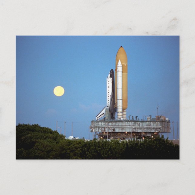 NASA Space Shuttle Atlantis STS-86 Launch Rollout Vykort (Framsida)