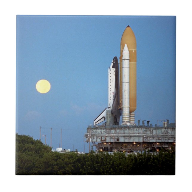 NASA Space Shuttle Atlantis STS-86 Launchutförande Kakelplatta (Framsidan)