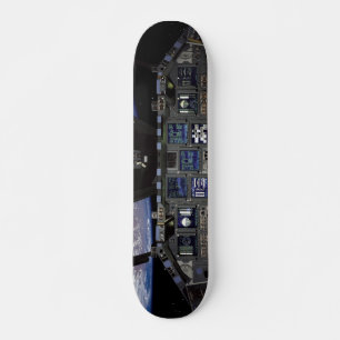 NASA Space Shuttle Cockpit Jordens omloppsbana fön Mini Skateboard Bräda 18,5 Cm