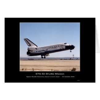 NASA Space Shuttle Discovery Landing-STS-92 Shuttl Hälsningskort