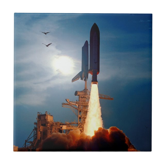 NASA Space Shuttle Discovery-start STS-64 Kakelplatta (Framsidan)