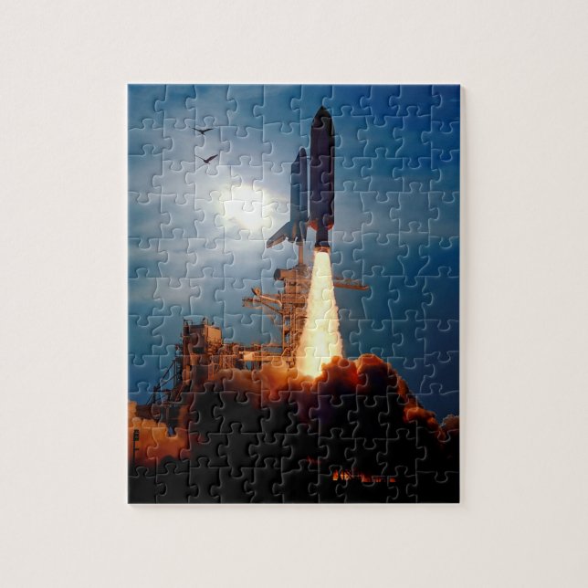 NASA Space Shuttle Discovery uppskjutning STS-64 Pussel (Vertikal)