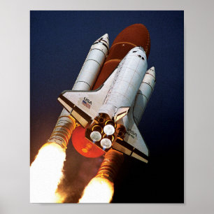 NASA Space Shuttle Launch STS-45 Poster