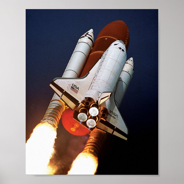 NASA Space Shuttle Launch STS-45 Poster (Framsidan)