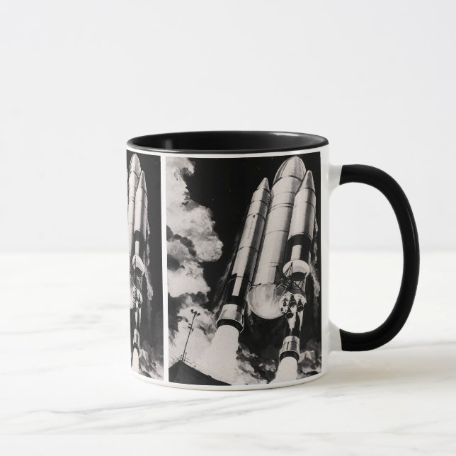NASA Space Shuttle-uppskjutningsfordon konstnärsko Mugg (Höger)
