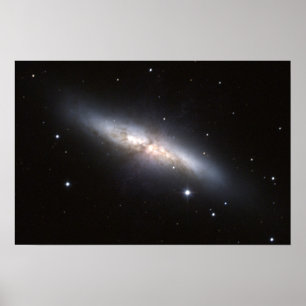 NASA - Starburst galax M82 Poster