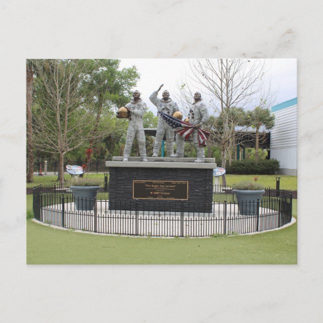 Nasa-statyn som Eagle har landat Vykort (Framsida)